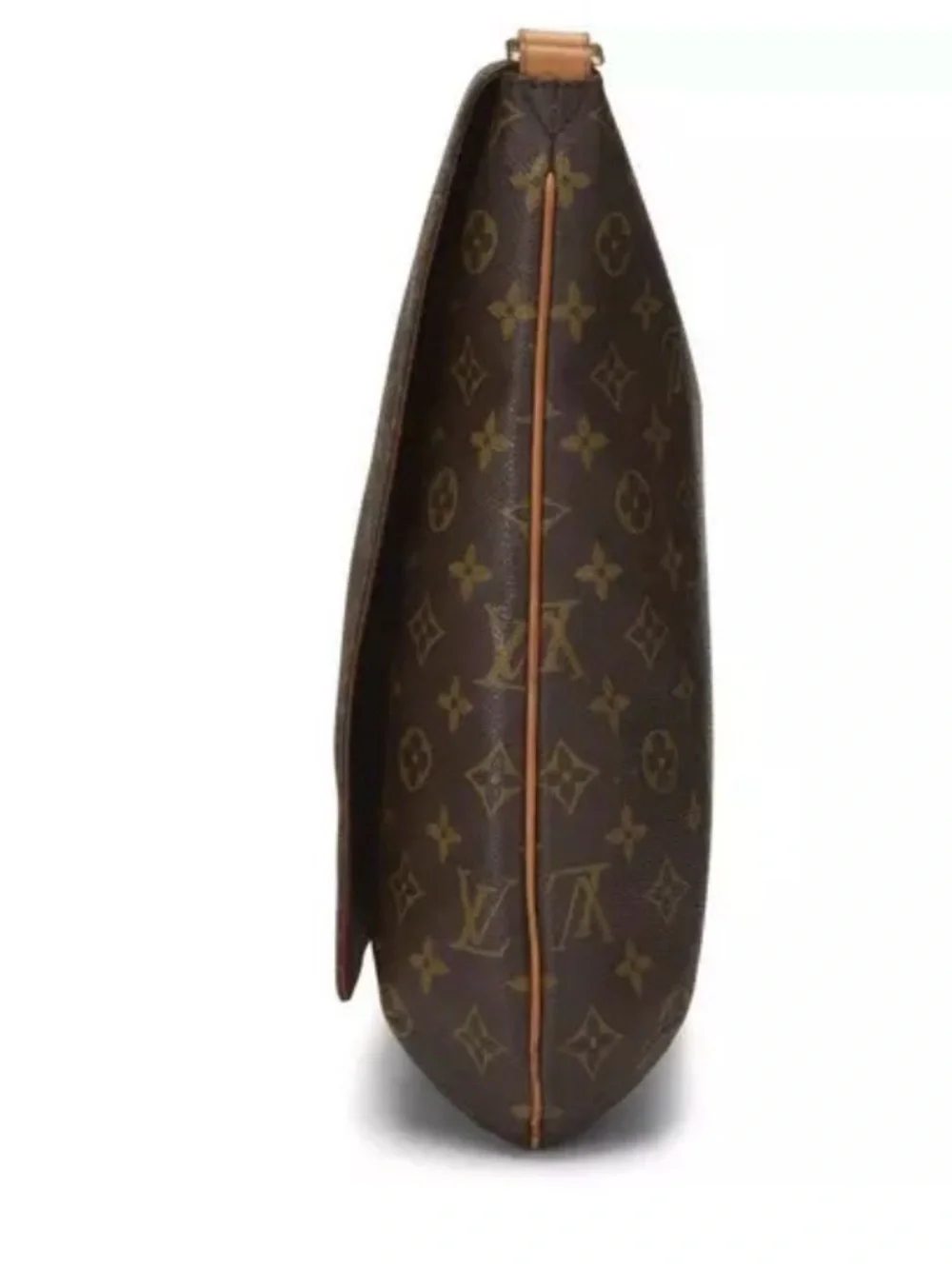 Louis Vuitton Brown Monogram Crossbody with Tan Strap